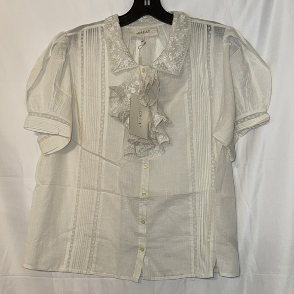 White The Kindred Top | THE GREAT. - Picture 2 of 8